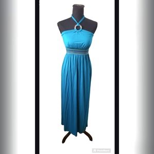 Boho Teal Maxi Dress